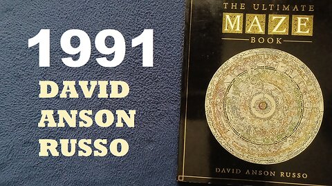 THE ULTIMATE MAZE BOOK, by DAVID ANSON RUSSO, 1991 FIRESIDE SIMON & SCHUSTER. BOOK COVER REVIEW