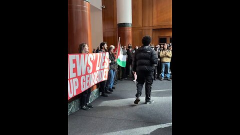 Pro-Hamas Protesters Inside Fox News Headquarters in NYC