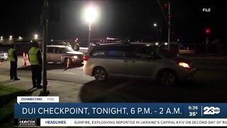 Bakersfield police to hold DUI checkpoint Friday night