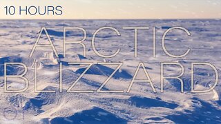 Arctic Ambience | Howling wind and blowing snow for Relaxing| Studying| Sleep| Winter Snowstorm