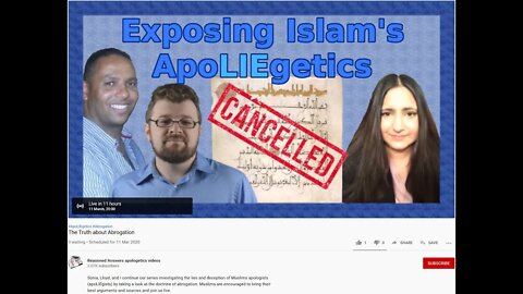 Abrogation in Islam - The Facts. Upcoming show 11 March 2020
