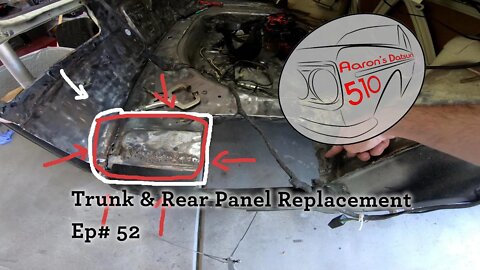 Datsun 510 Trunk Floor and Rear Panel (Ep# 52)