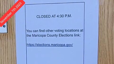 Voters Disenfranchised as Polling Closes Early in Paradise Valley Arizona