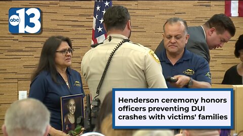 Ceremony honors 850+ DUI arrests made in Las Vegas in 2022