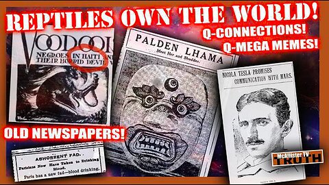 REPTILES OWN THE PLANET! 1901 BLOOD DRINKING FAD! VOODOO IN HAITI! TESLA!