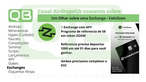 Um Olhar sobre uma #Exchange - #coinzoom