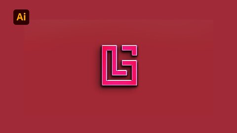 GL Logo Design | adobe illustrator logo design tutorial | text logo design illustrator