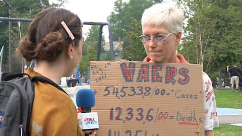 Vacine deaths and injuries - Joyce speaks at Lakeview Park Oshawa, 2021/08/08