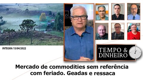 Mercado de commodities sem referência com feriado. Geadas e ressaca