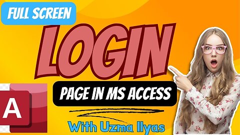 How to create login page in MS Access