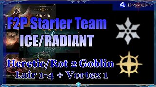 🧊🧊Season 2 F2P Ice & Radiance Stater Team - For Venom & Curse Stage 2 + Goblin Lair 1-3 🧊🧊