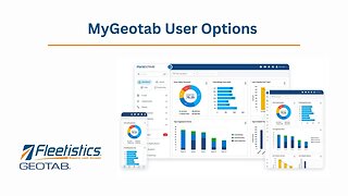 003 - MyGeotab User Options