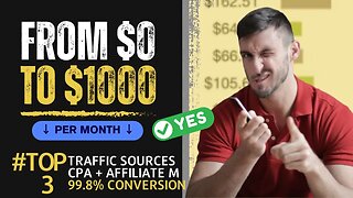 FROM $0 to $1000/Month | Affiliate Marketing for Beginners | CPA Marketing for Beginners