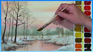 SHADES OF WINTER...SPEED PAINTING