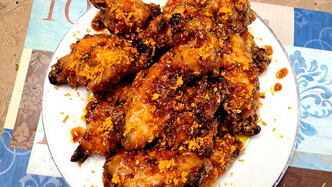 BEYOND INCREDIBLE Air Fried Orange Chicken Wings!