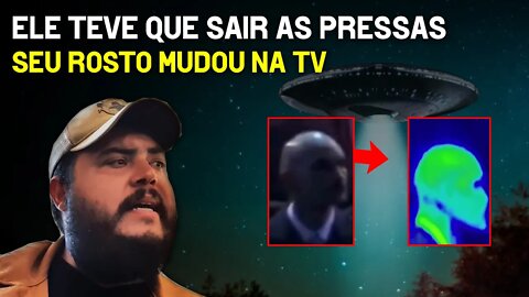 Ele teve que sair as pressas, seu rosto mudou na TV