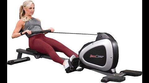 Fitness Reality Magnetic Rowing Machine with Bluetooth Workout Tracking Built-In