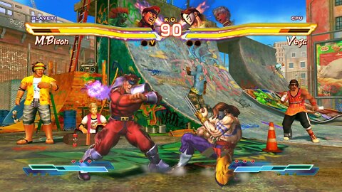 Street Fighter X Tekken: M. Bison & Blanka vs Vega & Elena - 2K 1440p