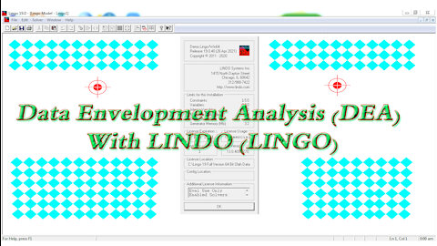 Data Envelopment Analysis (DEA) With LINDO (LINGO)