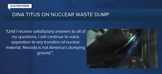 Dina Titus protests nuclear waste dumping in Nevada