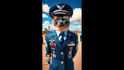 cute cat in army 🪖 command #cartoon #cat #trendingvideo