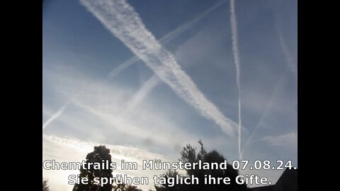 Geoengineering: Massive Vergiftung der Atmosphäre, Münsterland 07.08.24