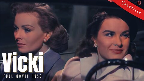 Vicki 1953 | Film Noir | Colorized | Full Movie | Jeanne Crain, Jean Peters, Elliott Reid