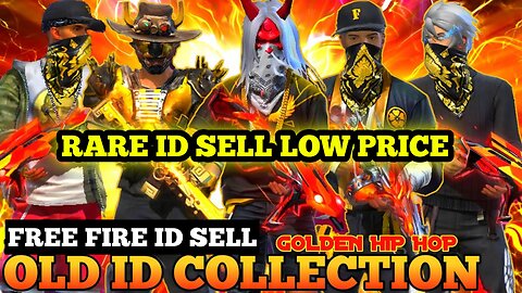 Free fire id sell || all Evo gun max| rare collection| with golden hip hop account