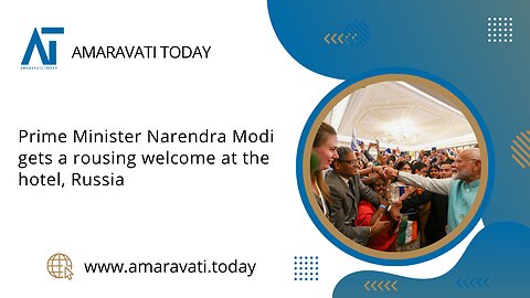 PM Modi Receives Rousing Welcome in Russia | Amaravati Today News