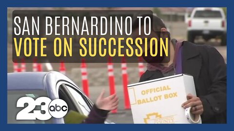San Bernardino County to vote on succession from California