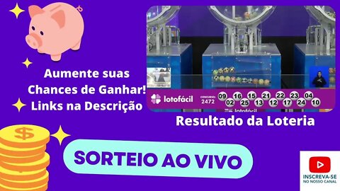 16/03/2022 - Transmissão ao vivo da Loteria Mega Sena, Quina, Lotofácil, Lotomania