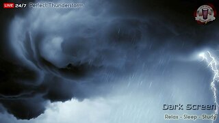 🔴⚡🌧️ Thunderous Serenity: Powerful Thunderstorm Sounds for Deep Relaxation and Restful Sleep