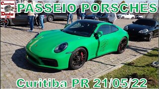 Passeio Porsches 21/05/22 - Carrões do Dudu - Curitiba PR Brasil Porsche 930 TURBO 991 992 Boxter