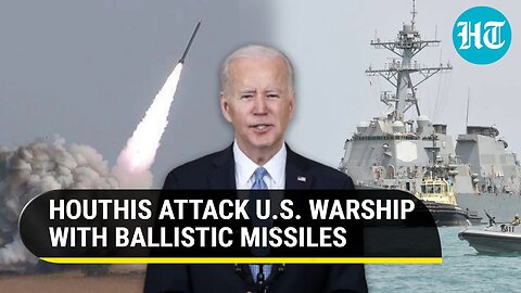 Houthis Fire Ballistic Missiles Toward U.S. Warship Aiding Israel-linked Tanker Near Yemen