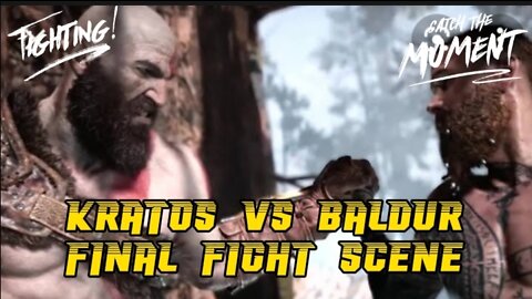 KRATOS VS BALDUR FINAL FIGHT SCENE |GOD OF WAR