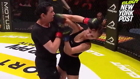 Mom, 50, knocks out her son's ex-girlfriend in cage fight match