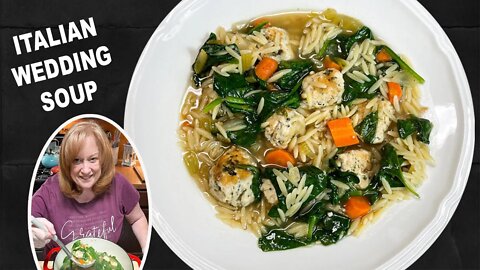 ITALIAN WEDDING SOUP | Making Dishes Skinny | Soup Recipe | Chicken Meatballs | Catherines Plates