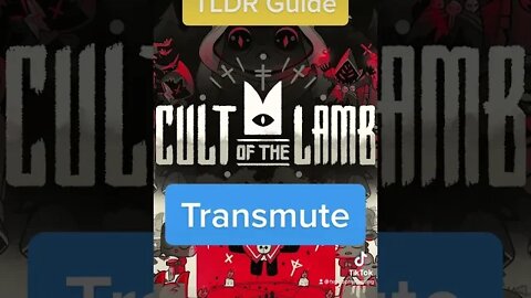 Transmute - Unlock all Fleeces - TLDR Guide - Cult of the Lamb