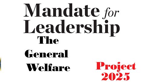 PittCast: Foreword to The General Welfare -Project 2025