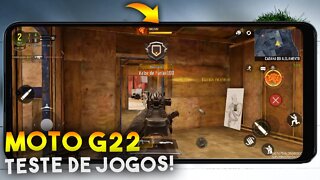 MOTO G22 - Teste de JOGOS! COD Mobile será que roda liso?