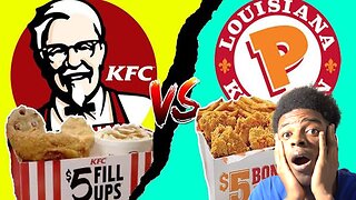 Can They Taste The Difference? Popeyes vs. KFC!