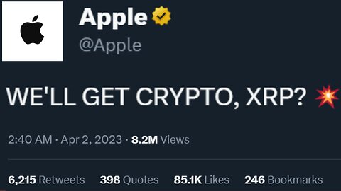 XRP Ripple to $369, APPLE to get into CRYPTO, WILL SHAKE THE WHOLE MARKET...