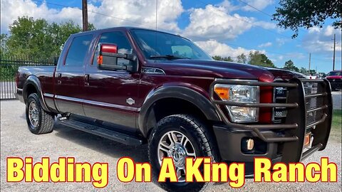 Live Auction Bidding Trying To Win F250 King Ranch!