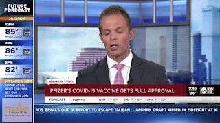 FDA grants full approval to Pfizer's COVID-19 vaccine