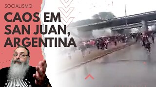 DESGOVENO da ESQUERDA na ARGENTINA descamba em SAQUES, PROTESTOS e TIROS nas RUAS de SAN JUAN