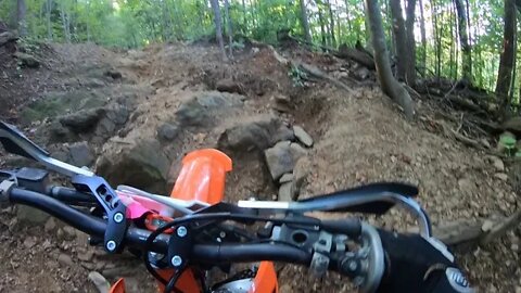 Big Rock Climb on Enduro Trail Stage 2 at Brushy Mountain