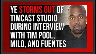 Ye STORMS OUT Of Timcast Studio During His Interview With Tim Pool