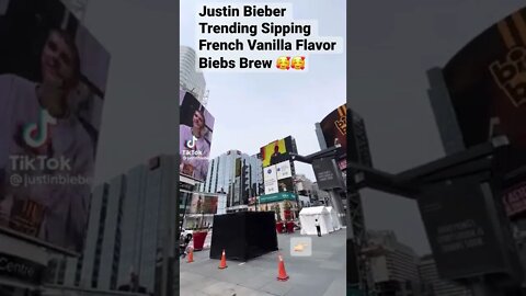 Justin Bieber Trending Sipping French Vanilla Flavor Biebs Brew 🥰🥰#shorts @justinbieber on TikTok