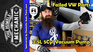 How The VW 2.5L Vacuum Pump Fails ~ Video