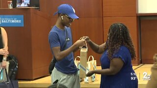 Tech company donated new laptops to students starting college in fall